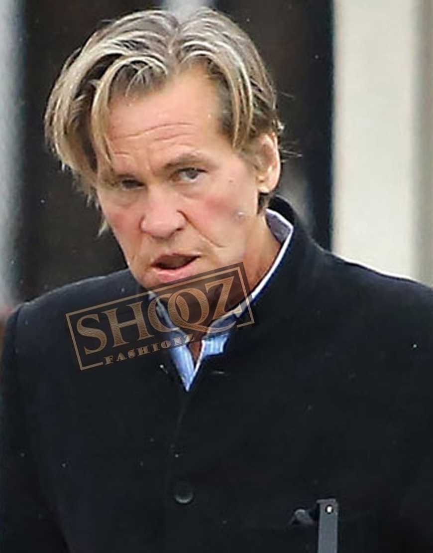The Snowman Val Kilmer Black Wool Coat